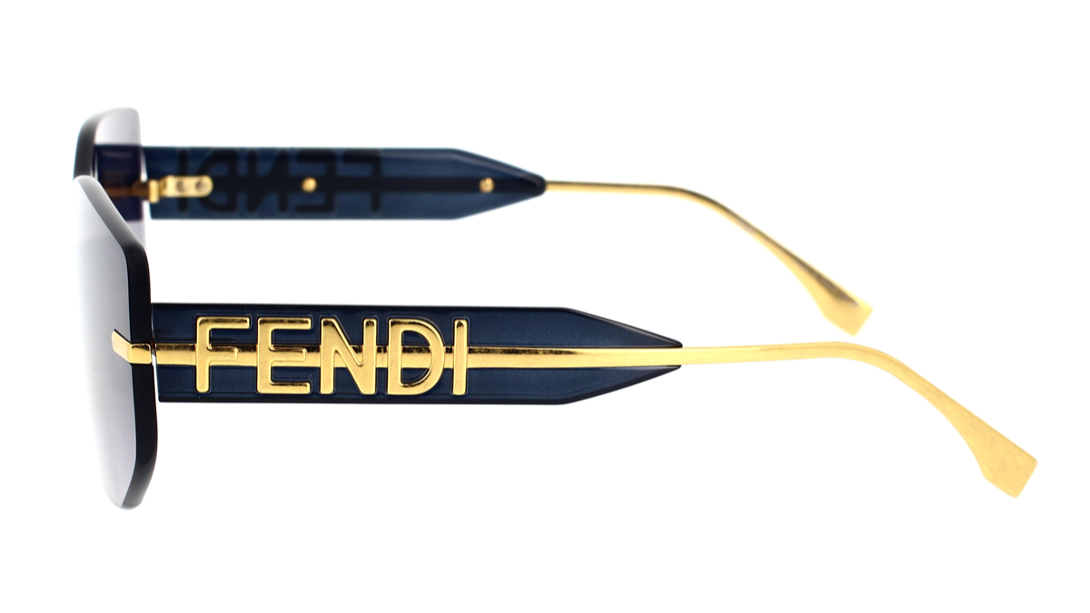 FENDI FE40066U 31W 0002 Rimless 140 140 Composite Plastic + Metal SUNGLASSES