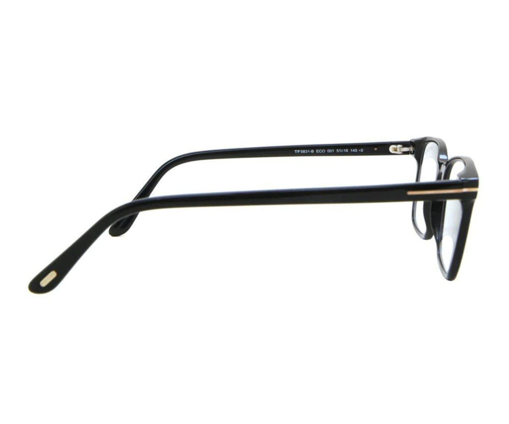 Tom Ford FT5831-B 001 Shiny Black Square Eyeglasses
