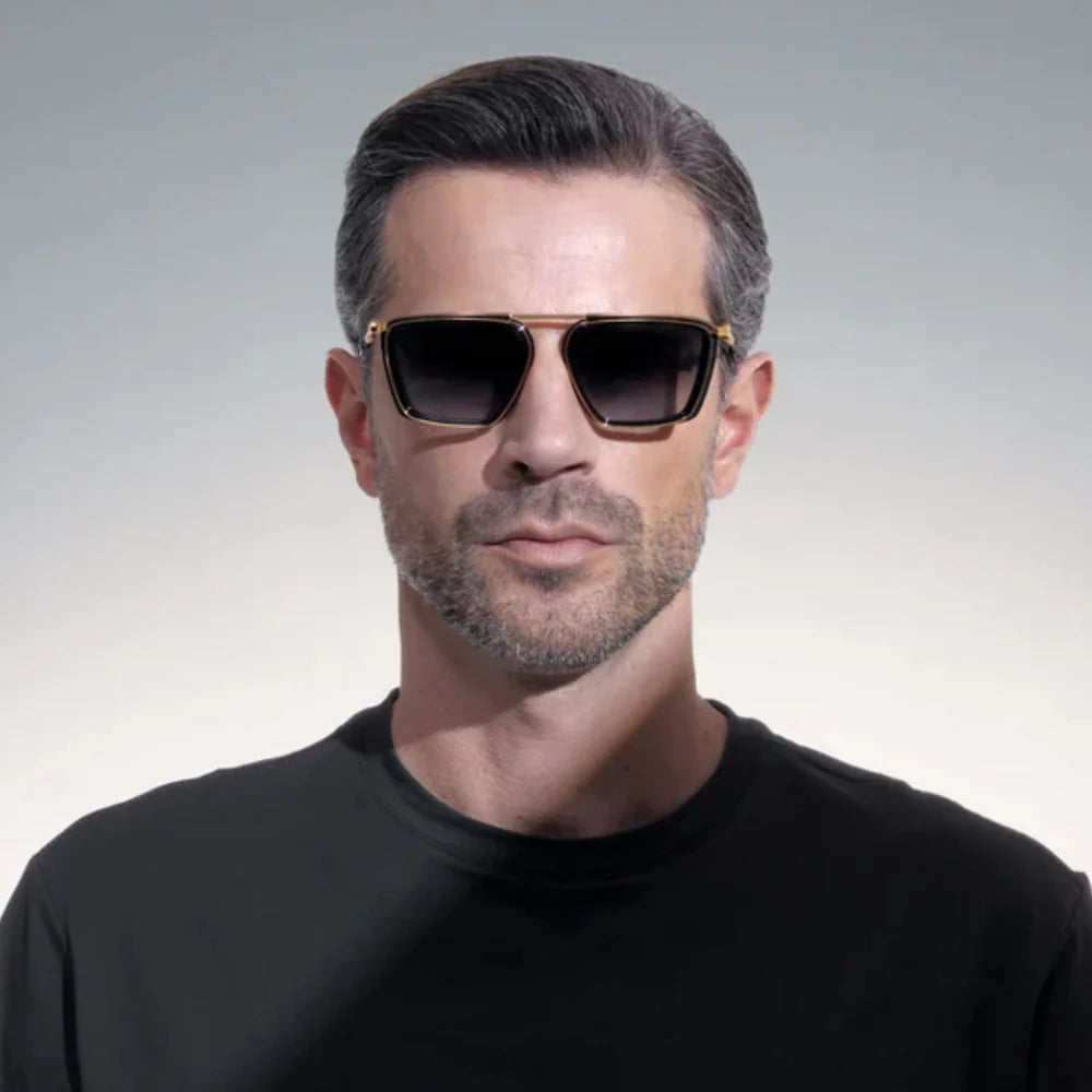 Akoni AKS 205 A GLD BLK Sunglasses Akoni