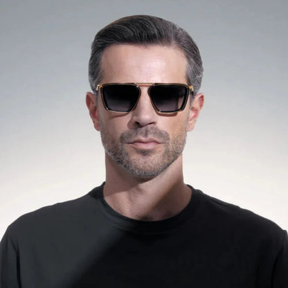 Akoni AKS 205 A GLD BLK Sunglasses Akoni