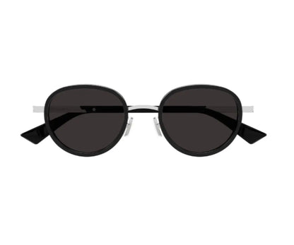 Black sunglasses on a white background