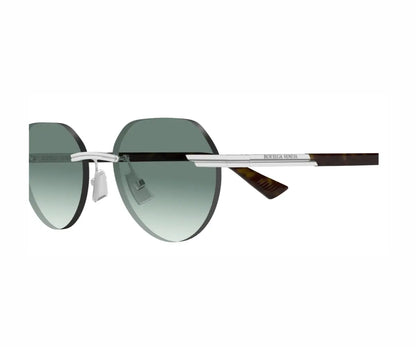 Sunglasses with gradient lenses on a white background