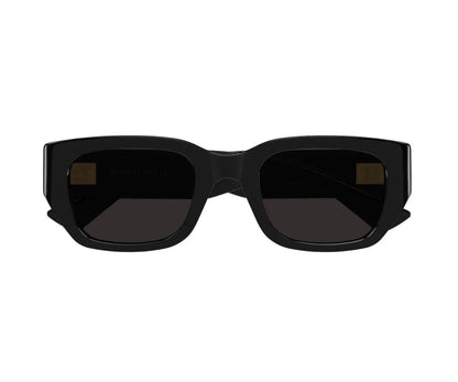 Black sunglasses on a white background