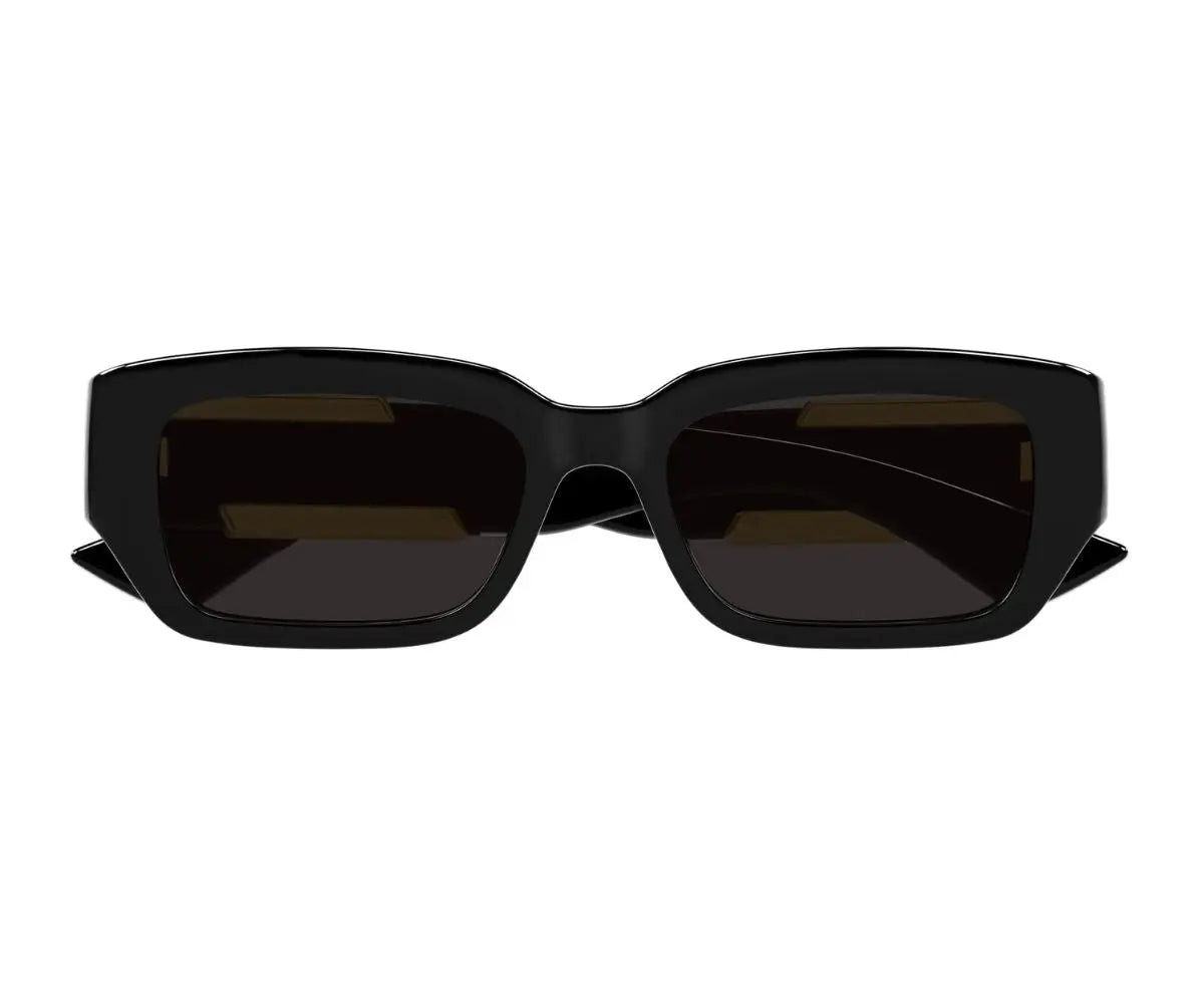 Black sunglasses on a white background