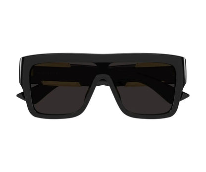 Black sunglasses on a white background