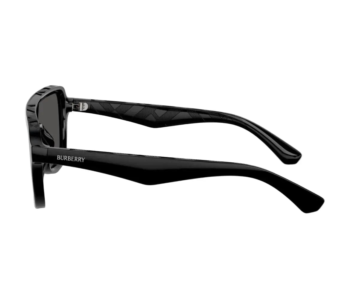 Black Burberry sunglasses on a white background