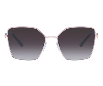 Sunglasses with gradient lenses on a white background