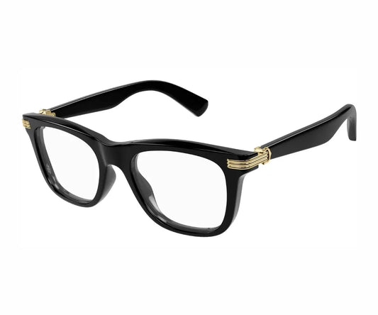 Brown eyeglasses with silver accents on a white background