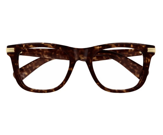 Tortoiseshell cat-eye glasses on a white background