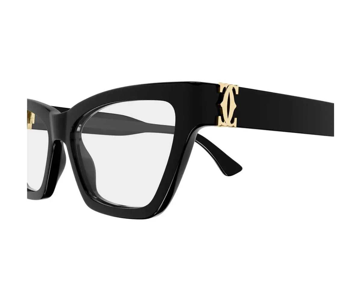 Tortoiseshell glasses with gold accents on a white background