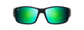 Soft Black with Dark Transparent Green and Light Transparent Grey  MAUIGreen®