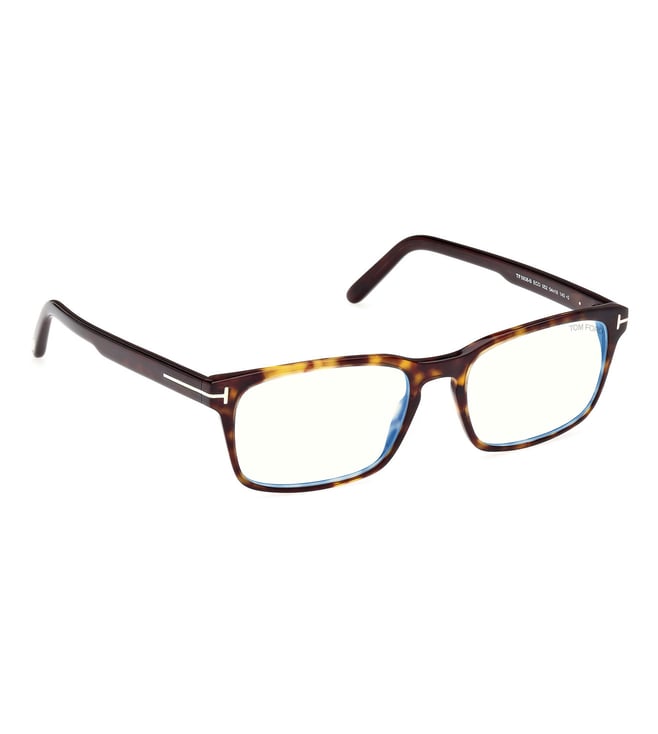 Tom Ford FT5938-B 052 Dark Havana Rectangular Eyeglasses