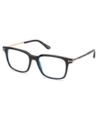 Tom Ford FT6124-B 001 Shiny Black Square Eyeglasses