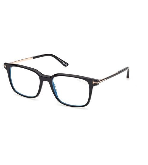 Tom Ford FT6124-B 001 Shiny Black Square Eyeglasses