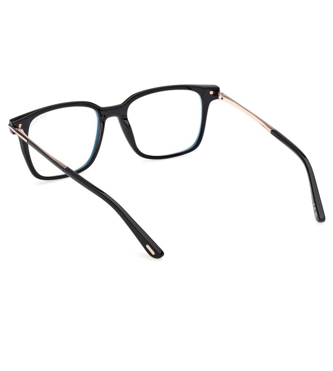 Tom Ford FT6124-B 001 Shiny Black Square Eyeglasses