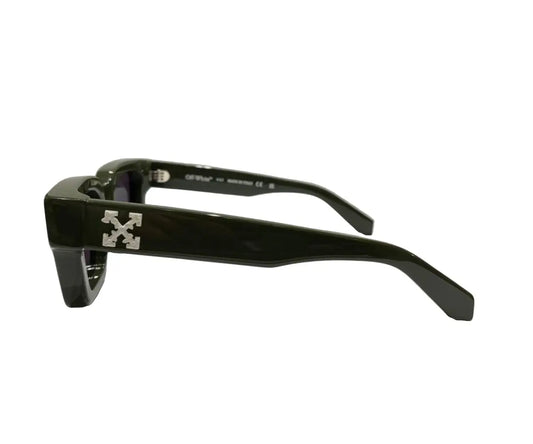 Sunglasses with a brown frame on a white background