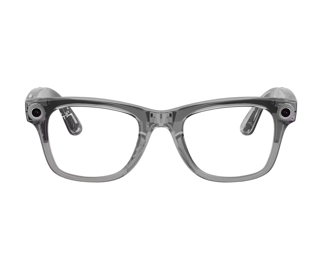 RW4012 Meta Wayfarer Large (GEN 2) Transparent Grey Clear Sapphire 6840/MF 50