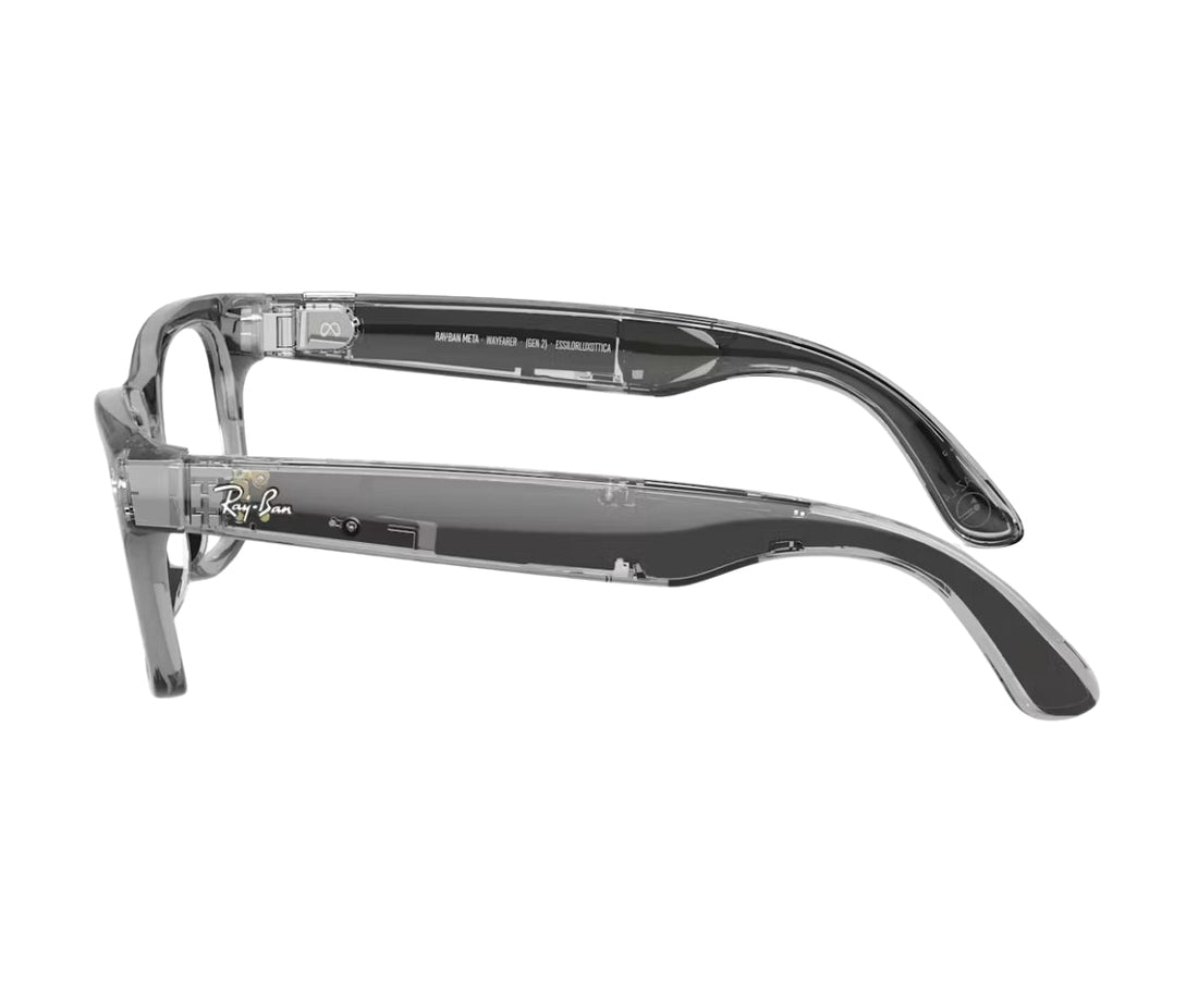 RW4012 Meta Wayfarer Large (GEN 2) Transparent Grey Clear Sapphire 6840/MF 50