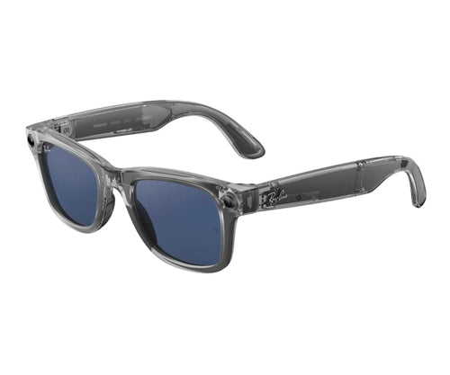 RW4012 Meta Wayfarer Large (GEN 2) Transparent Grey Clear Sapphire 6840/MF 50