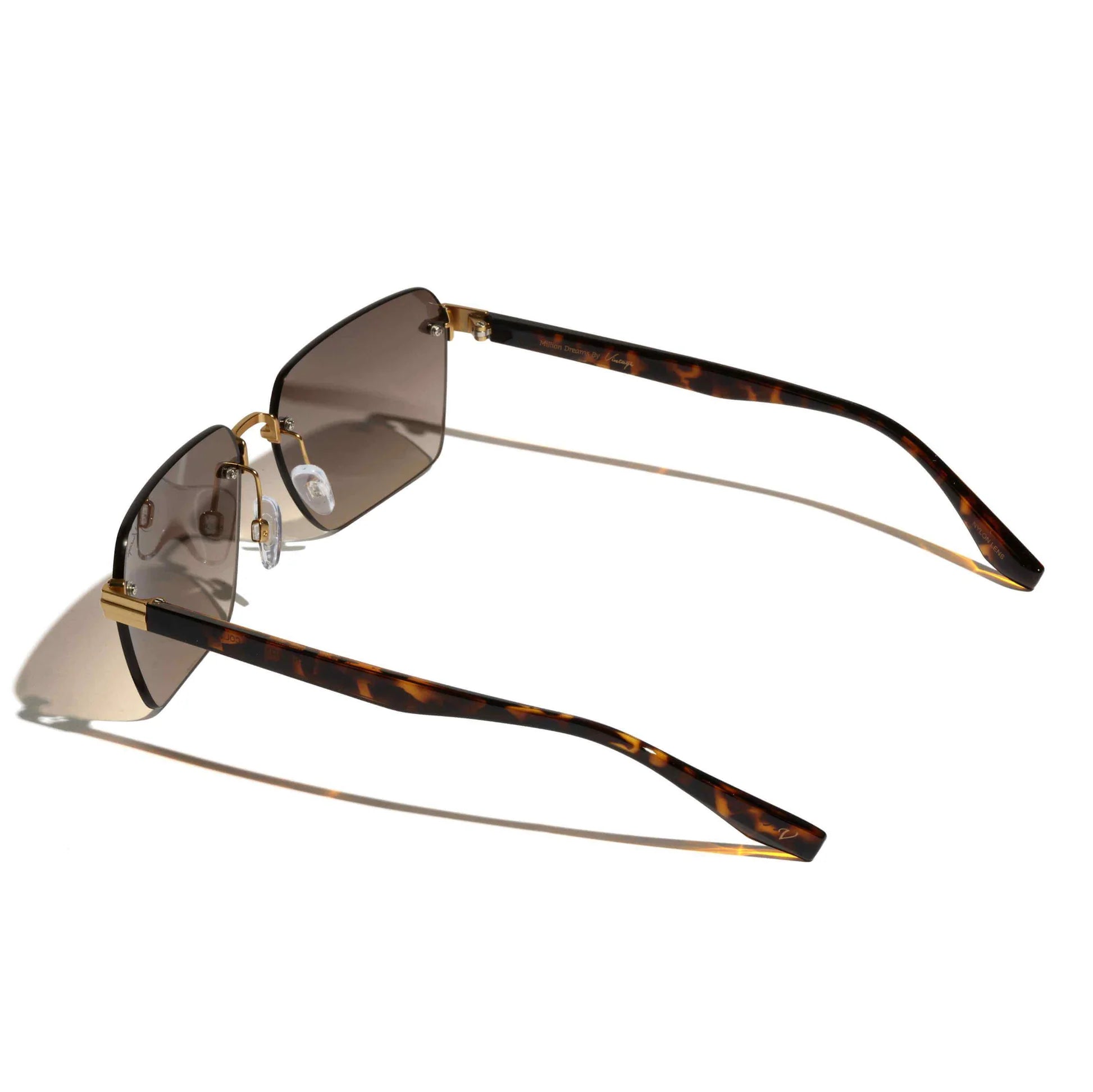 Star Walker – Unisex Oversized Nickel Metal Sunglasses VINTAGE