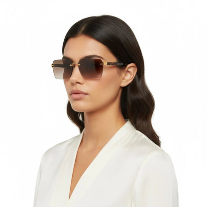 Star Walker – Unisex Oversized Nickel Metal Sunglasses VINTAGE