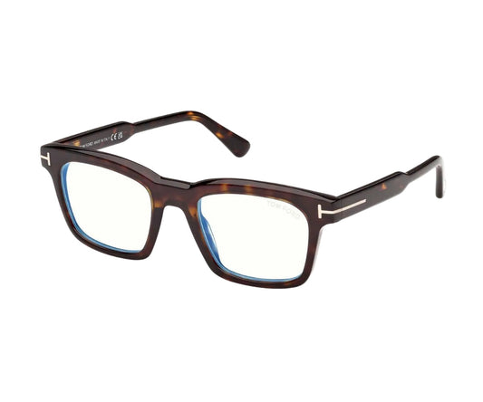 Brown tortoiseshell eyeglasses on a white background
