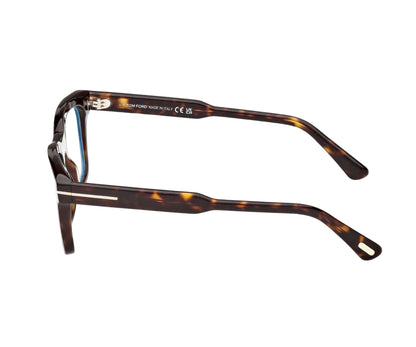 Tortoiseshell eyeglasses on a white background