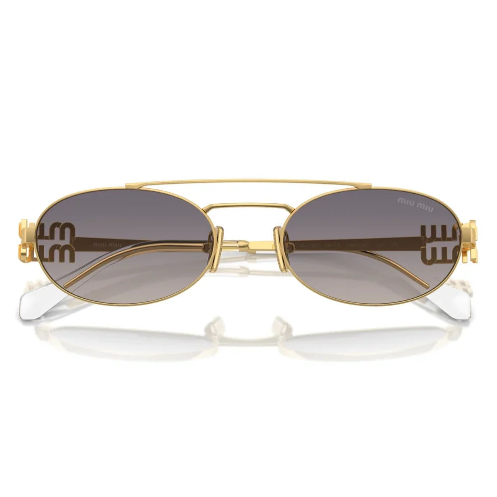 Miu Miu 54ZS 5AK/30C Gold Sunglasses